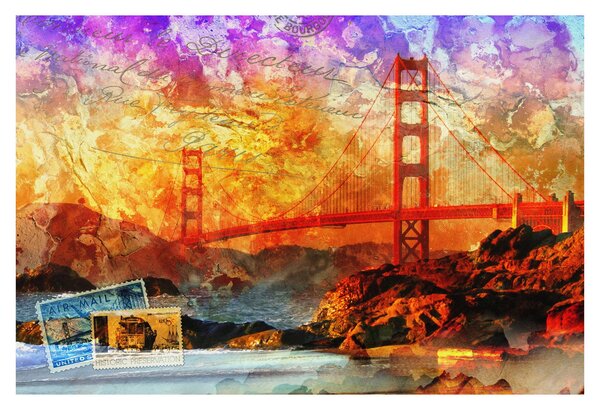 Tablou - Golden Gate, SanFrancisco, California (90x60 cm)