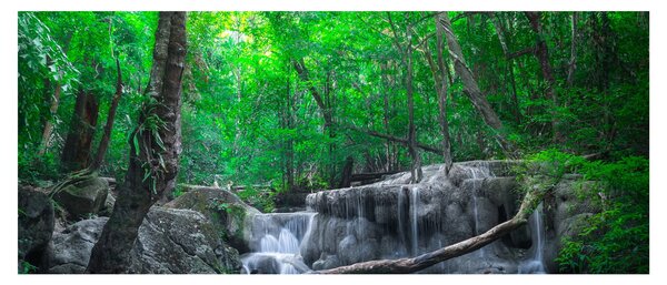 Tablou - Cascada Erawan, Kanchanaburi, Thailanda (120x50 cm)