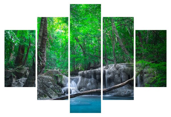Tablou - Cascada Erawan, Kanchanaburi, Thailanda (150x105 cm)