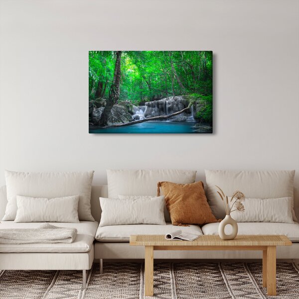 Tablou - Cascada Erawan, Kanchanaburi, Thailanda (90x60 cm)