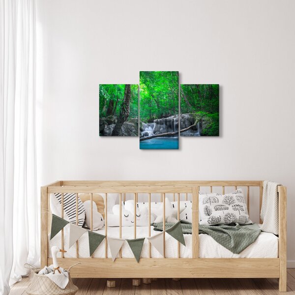 Tablou - Cascada Erawan, Kanchanaburi, Thailanda (90x60 cm)