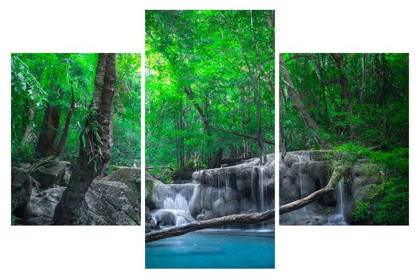 Tablou - Cascada Erawan, Kanchanaburi, Thailanda (90x60 cm)
