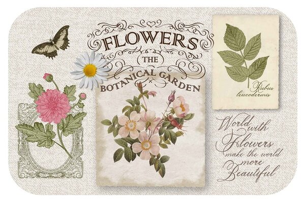Suport pentru farfurii 28.5x44 cm Les Fleurs – douceur d'intérieur
