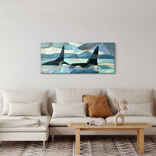 Tablou - Balene (120x50 cm)