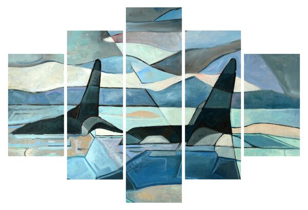 Tablou - Balene (150x105 cm)
