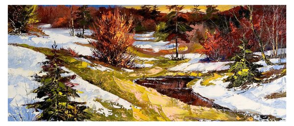 Tablou - Sosirea primăverii (120x50 cm)