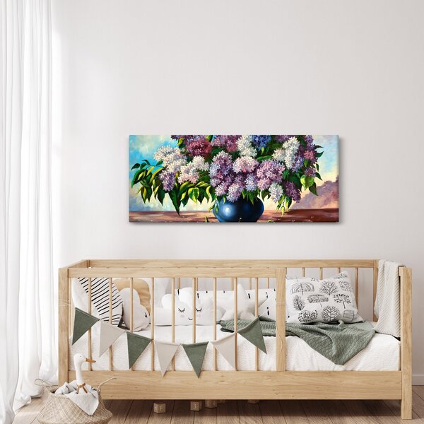 Tablou - Buchet de liliac (120x50 cm)