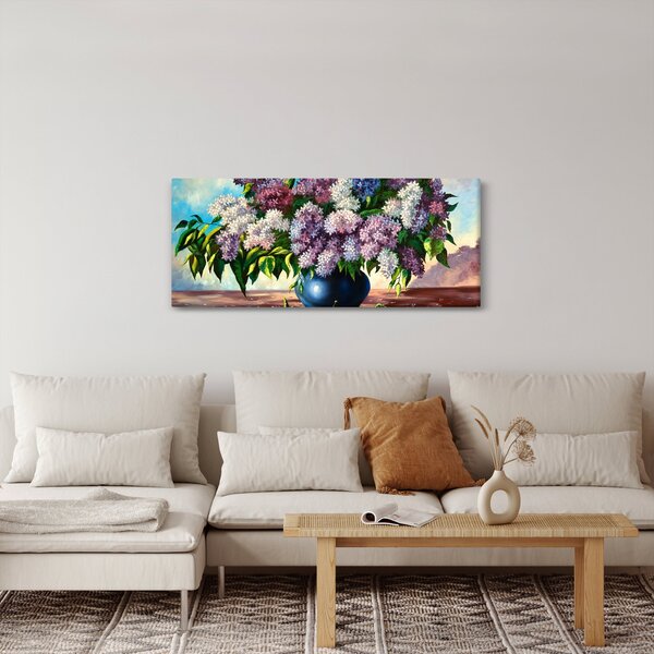 Tablou - Buchet de liliac (120x50 cm)