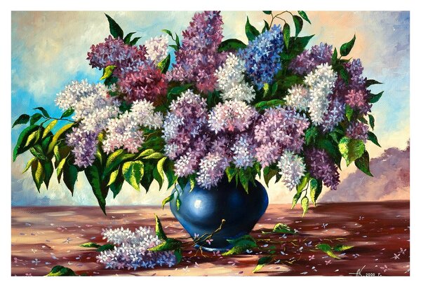 Tablou - Buchet de liliac (90x60 cm)
