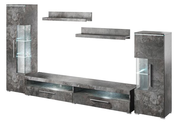 Mobilier living Indiko Typ 09 (schiefer) (cu iluminat). Promo -22%. 1108211
