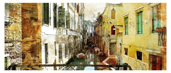 Tablou - Strada din Veneția (120x50 cm)