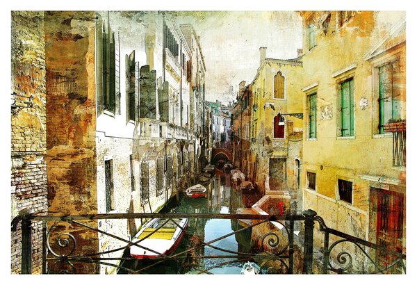 Tablou - Strada din Veneția (90x60 cm)