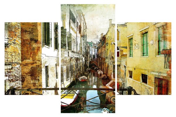 Tablou - Strada din Veneția (90x60 cm)