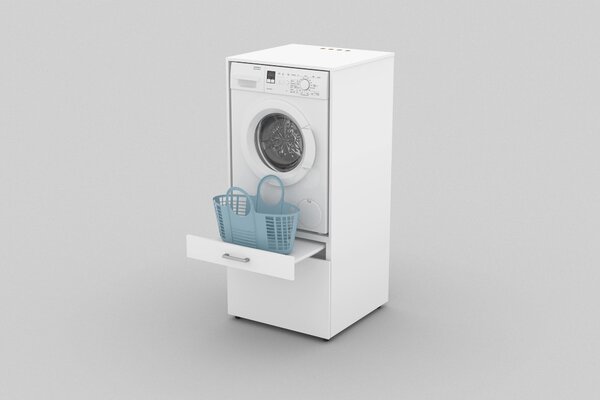 Dulap pentru mașina de spălat Azaela Typ 60 (alb). Promo -19%. 1108305