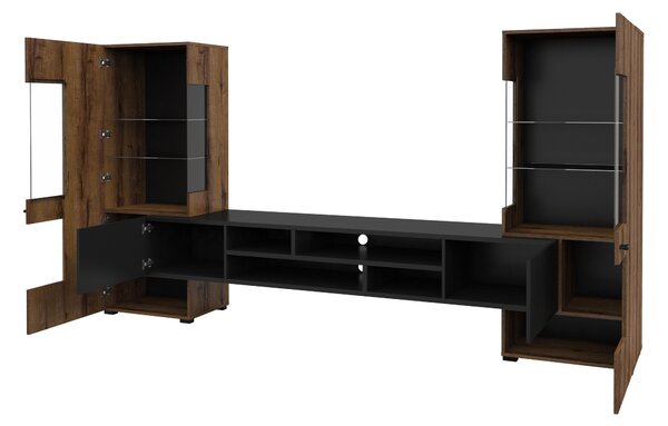 Mobilier living Cobie Typ 10 (monastery Stejar + Negru). Promo -18%. 1108338