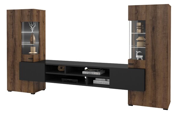 Mobilier living Cobie Typ 10 (monastery Stejar + Negru). Promo -18%. 1108338