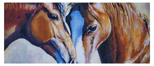 Tablou - Caii îndrăgostiți (120x50 cm)