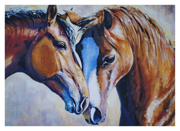 Tablou - Caii îndrăgostiți (70x50 cm)