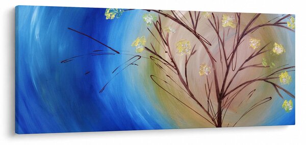 Tablou - Copac în fața soarelui (120x50 cm)
