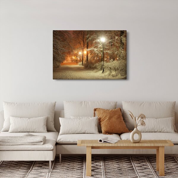 Tablou - Parcul înzăpezit (90x60 cm)