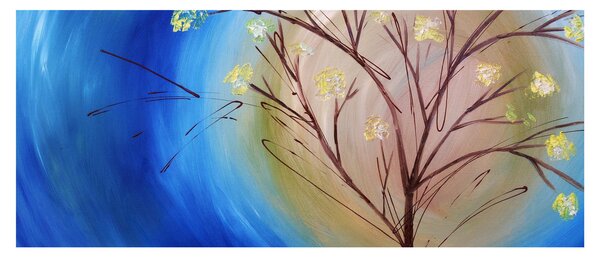 Tablou - Copac în fața soarelui (120x50 cm)