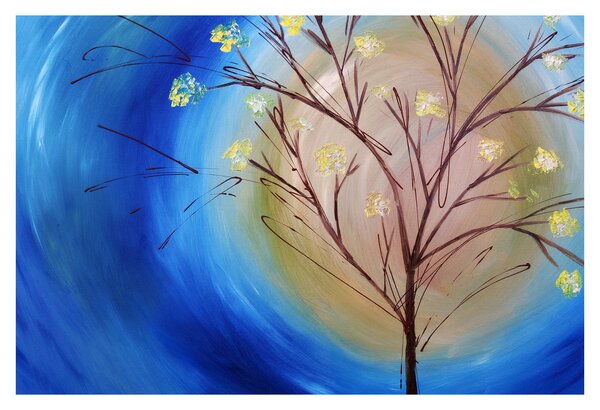 Tablou - Copac în fața soarelui (90x60 cm)