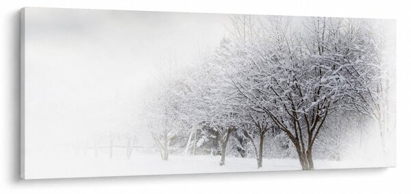 Tablou - Aleea de iarnă (120x50 cm)