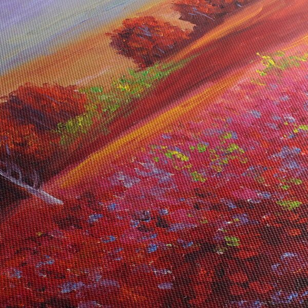 Tablou - Peisaj roșu (70x50 cm)