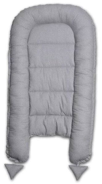 Set cosulet bebelus pentru dormit Baby Nest Cocoon 90x50 cm si lenjerie matlasata 5 piese 120x60 cm Kidizi - Circus