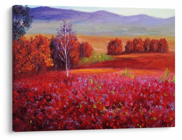 Tablou - Peisaj roșu (70x50 cm)