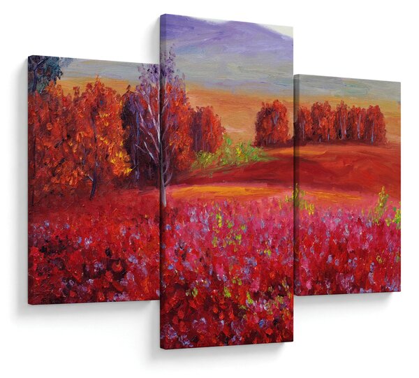 Tablou - Peisaj roșu (90x60 cm)