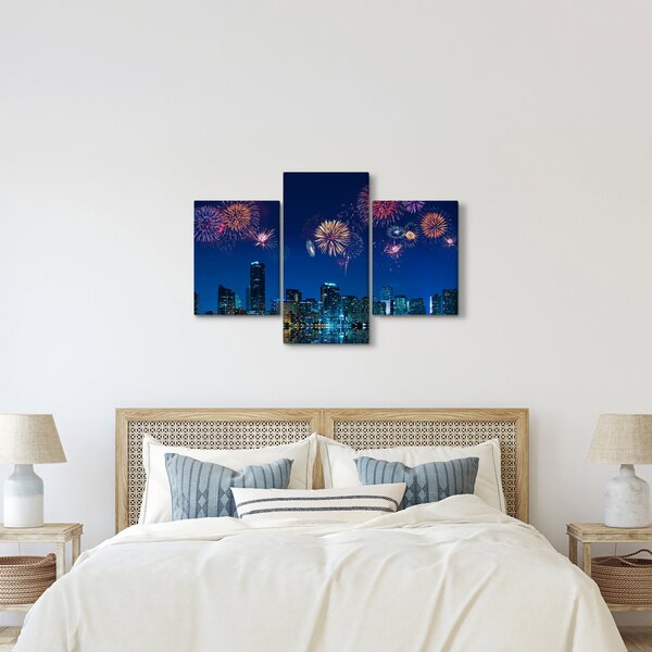 Tablou - Artificii in Miami (90x60 cm)