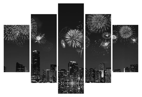 Tablou - Artificii in Miami (150x105 cm)