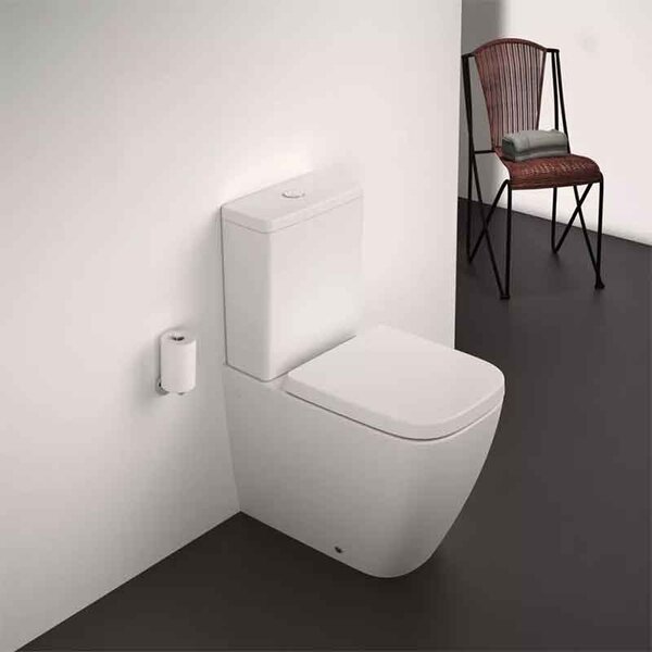 Vas WC stativ, Ideal Standard I.Life S BTW Rimless Plus, alb lucios