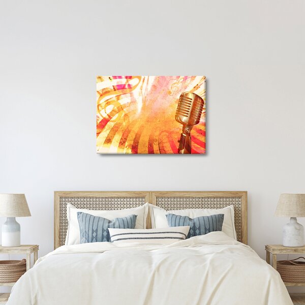 Tablou - Microfon retro (70x50 cm)