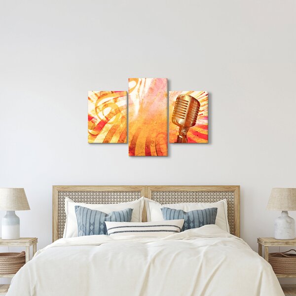Tablou - Microfon retro (90x60 cm)