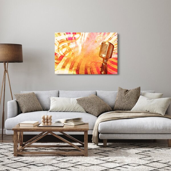 Tablou - Microfon retro (90x60 cm)