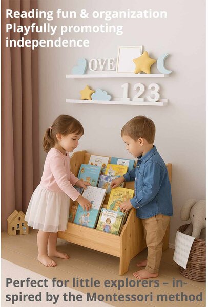 Raft pentru copii Pidili 3 (alb + natural). Promo -24%. 1153628