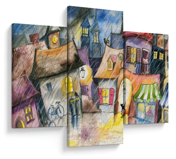 Tablou - Oraș western (90x60 cm)