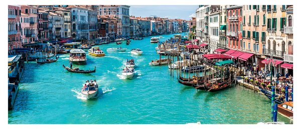 Tablou - Canalul Grande, Veneția, Italia (120x50 cm)