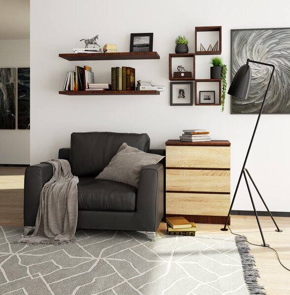 Comodă Kalista II (wenge + stejar sonoma). Promo -12%. 1151971
