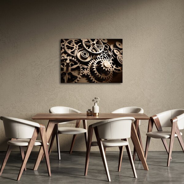 Tablou - Piese de ceas (70x50 cm)
