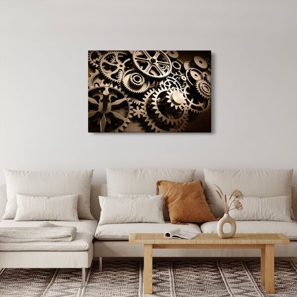 Tablou - Piese de ceas (90x60 cm)