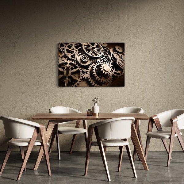 Tablou - Piese de ceas (90x60 cm)