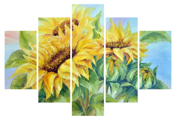 Tablou - Floarea soarelui înflorită (150x105 cm)
