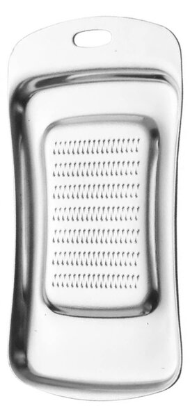 Razatoare metalica Pufo Gingery ideala pentru ghimbir, usturoi, hrean, 13.5 cm, argintiu