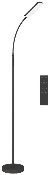 HOMCOM Lampadar cu Arc LED 18W, Braț Flexibil, Telecomandă Magnetică, Control Tactil | Aosom Romania
