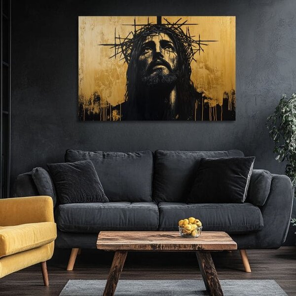Isus suferind | finisată de mâna artistului - 40x60 cm