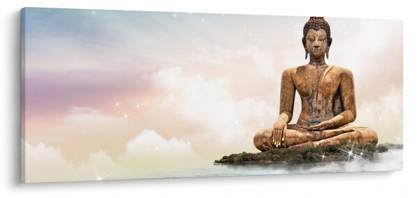 Tablou - Buddha care supraveghează pământul (120x50 cm)