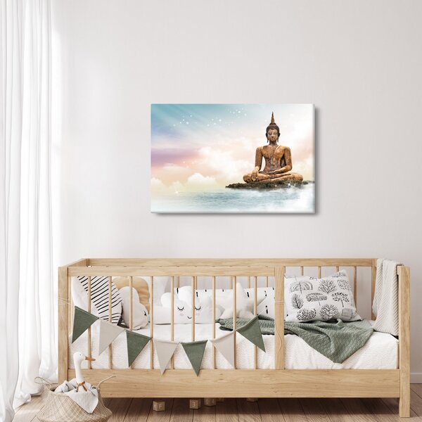 Tablou - Buddha care supraveghează pământul (90x60 cm)